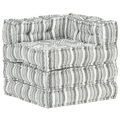 3-Seater Modular Pouffe Fabric