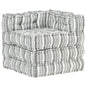 3-Seater Modular Pouffe Fabric