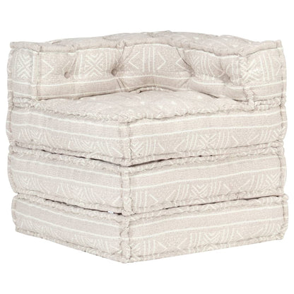 3-Seater Modular Pouffe Fabric