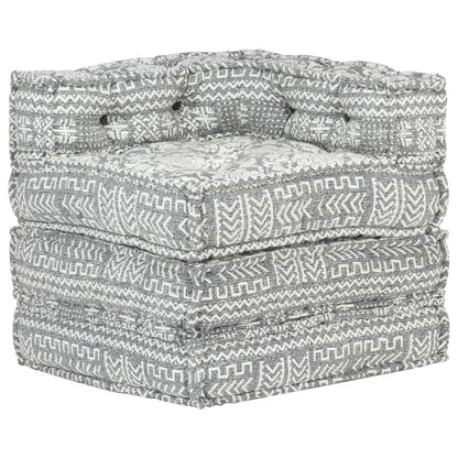 3-Seater Modular Pouffe Fabric