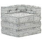3-Seater Modular Pouffe Fabric