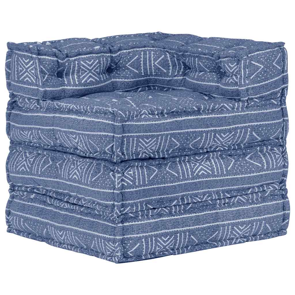 3-Seater Modular Pouffe Fabric