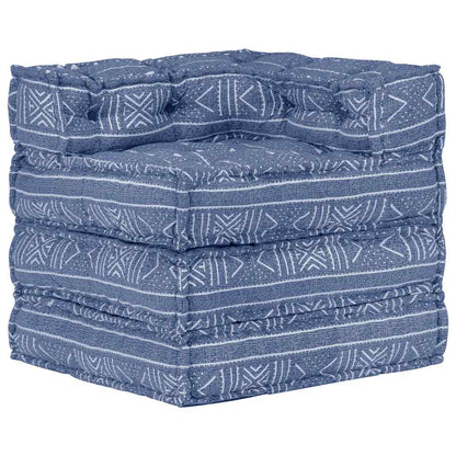 3-Seater Modular Pouffe Fabric