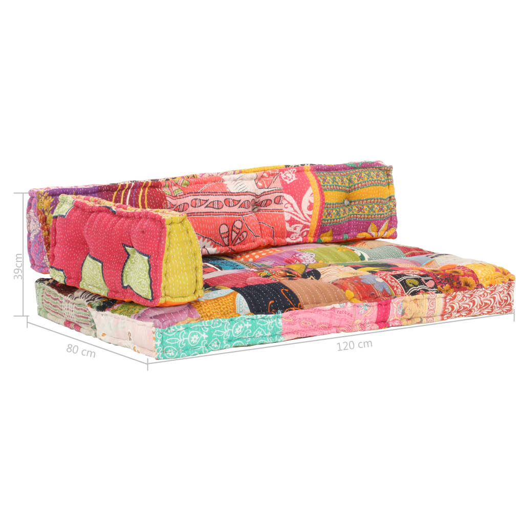 Pallet Sofa Cushion Multicolour Fabric