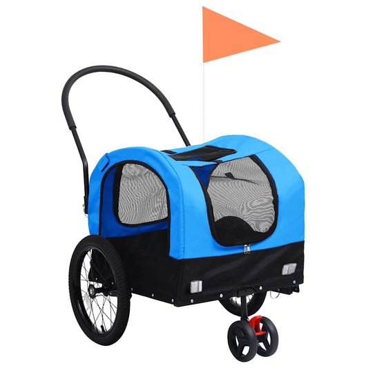 2-In-1 Pet Bike Trailer And Jogging Stroller