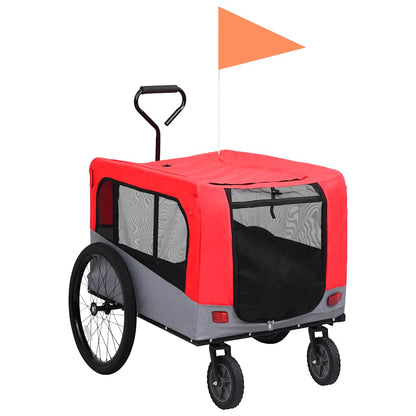 2-In-1 Pet Bike Trailer And Jogging Stroller