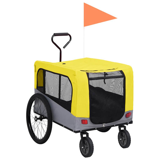 2-In-1 Pet Bike Trailer And Jogging Stroller