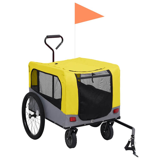 2-In-1 Pet Bike Trailer And Jogging Stroller