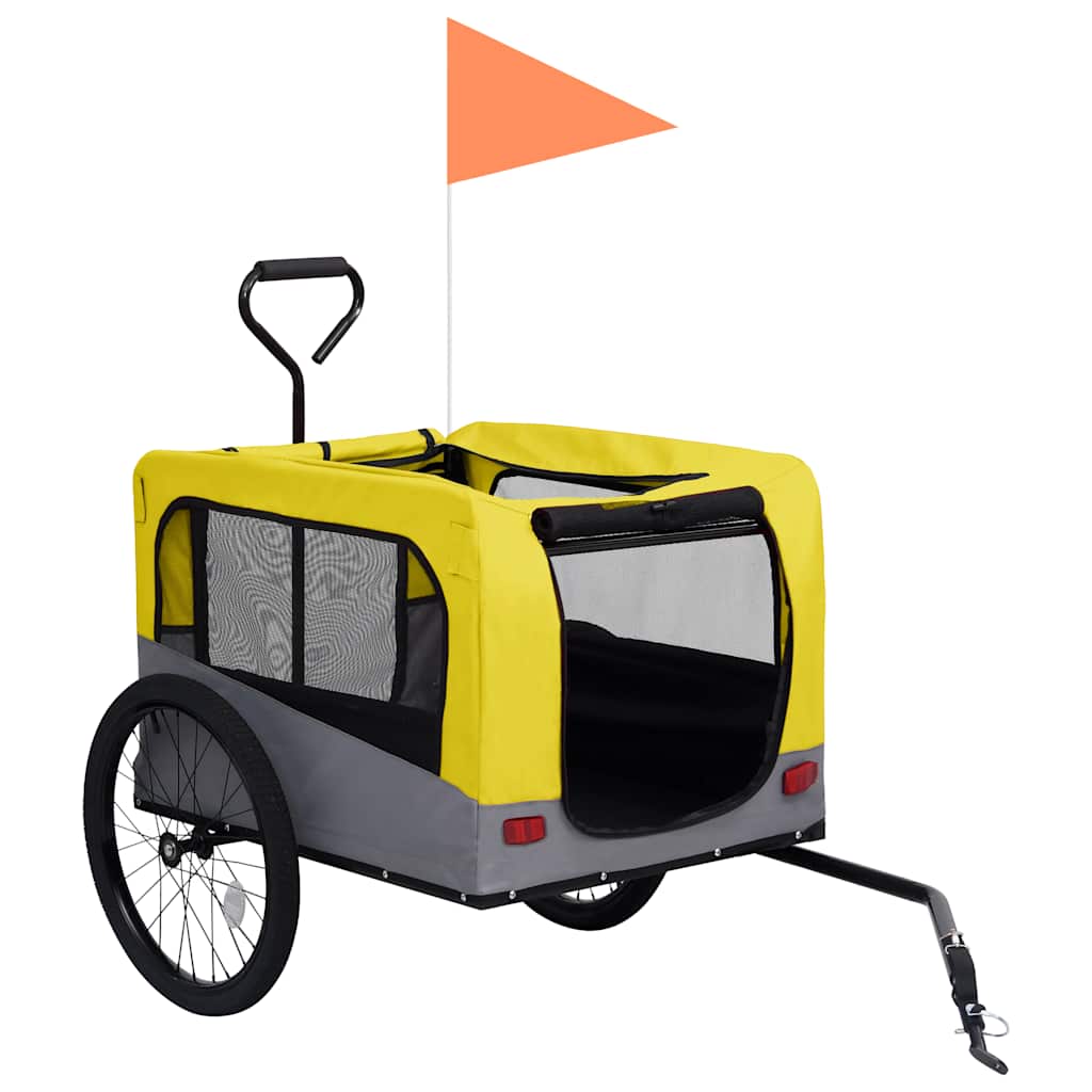 2-In-1 Pet Bike Trailer And Jogging Stroller