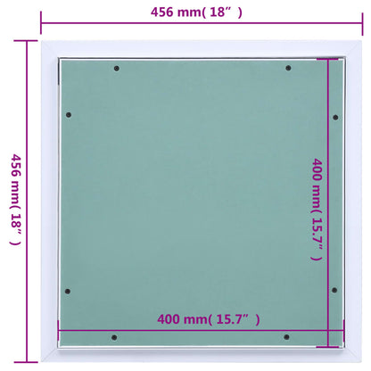 Access Panel With Aluminium Frame And Plasterboard
