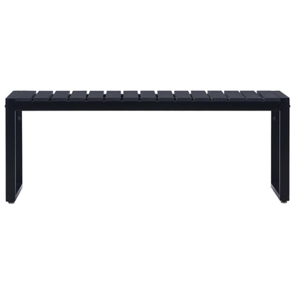 Garden Bench 120.5 Cm Ps Board Black