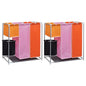 3-Section Laundry Sorter Hamper With A Washing Bin