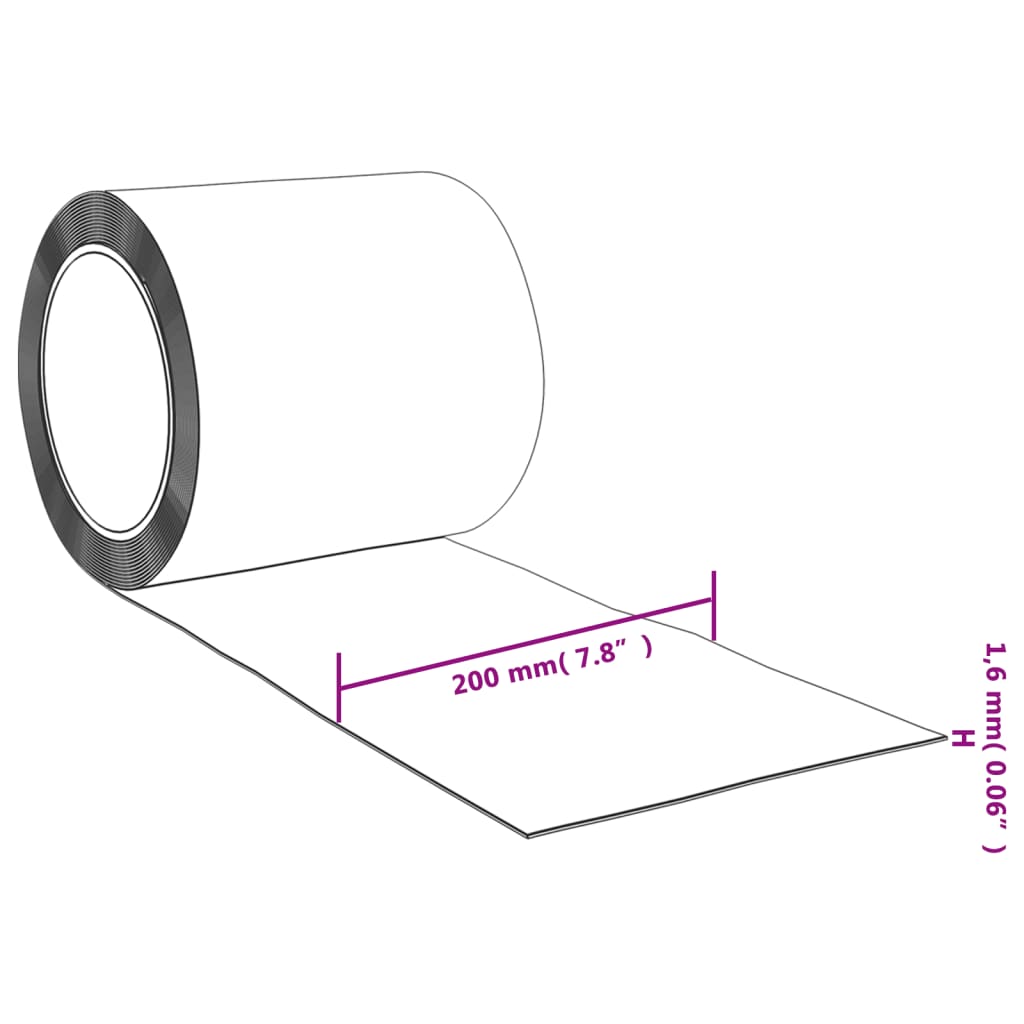 Strip Curtain Roll Pvc 1.6 Mm X 200Mm 25 M