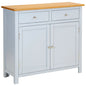 Sideboard 110X33.5X70 Cm Solid Oak Wood