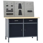 Workbench With Three Wall Panels