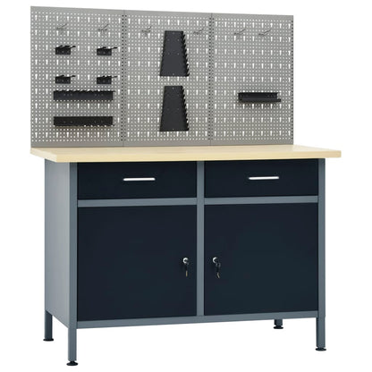 Workbench With Three Wall Panels