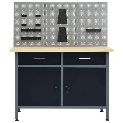 Workbench With Three Wall Panels