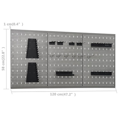 Workbench With Three Wall Panels