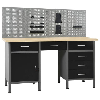 Workbench With Four Wall Panels