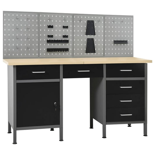 Workbench With Four Wall Panels