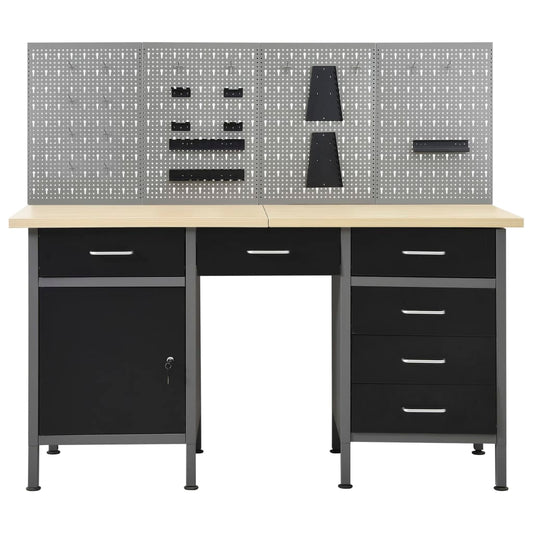 Workbench With Four Wall Panels