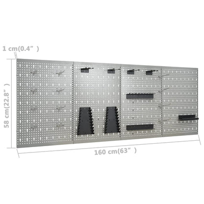 Workbench With Four Wall Panels