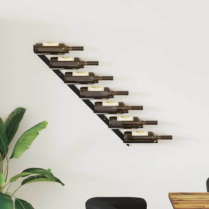 Wall-Mounted Wine Rack For 7 Bottles Metal