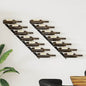 Wall-Mounted Wine Rack For 7 Bottles Metal