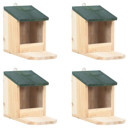 Squirrel Houses 4 Pcs Firwood