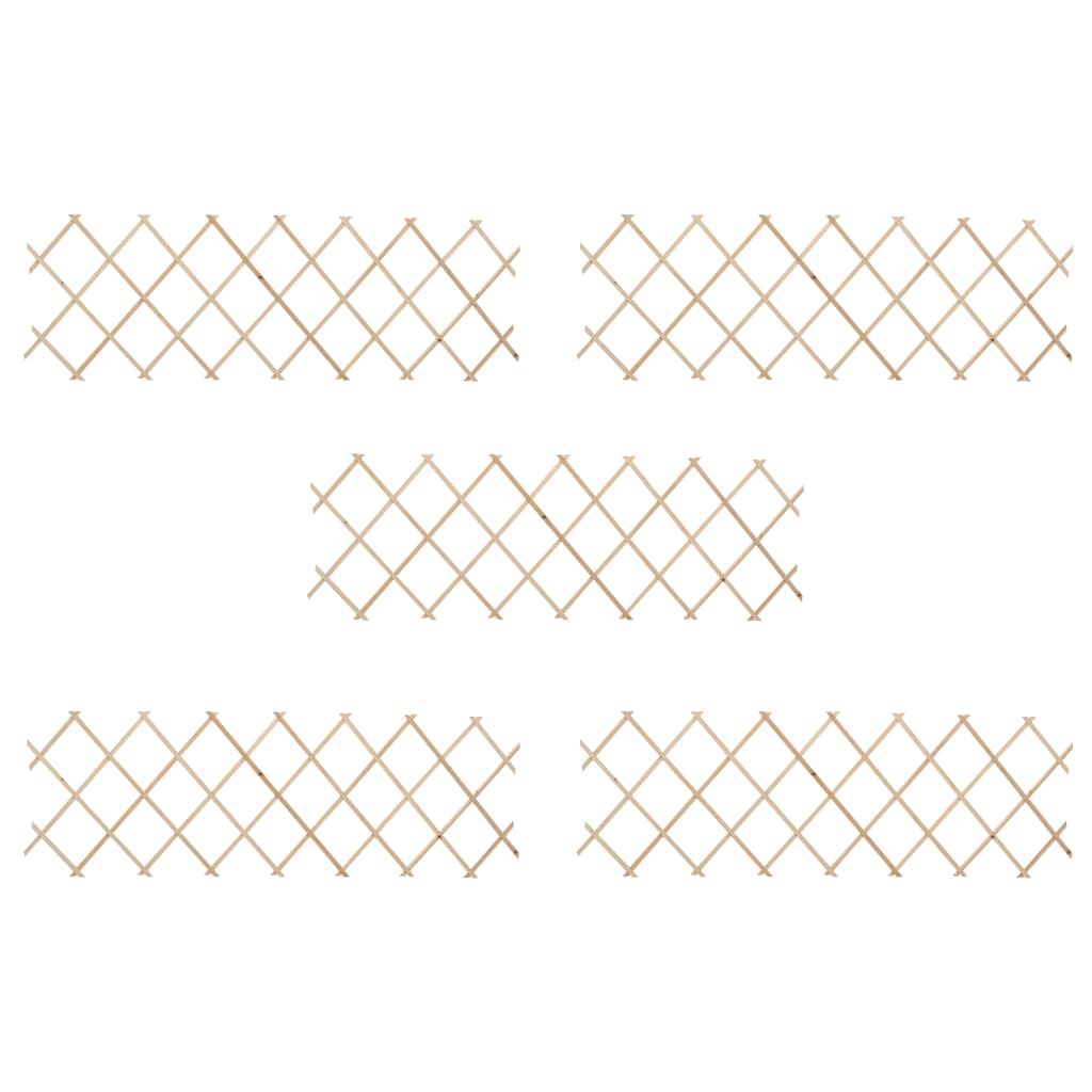 Trellis Fences 5 Pcs Firwood