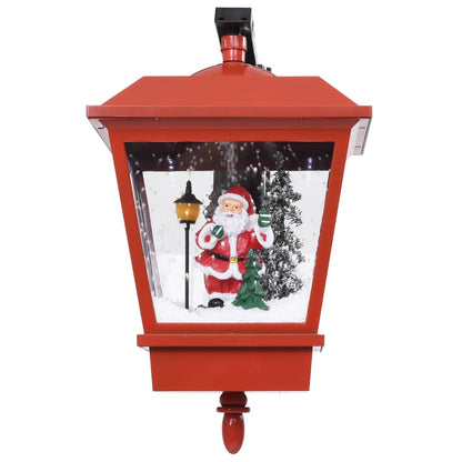 Christmas Wall Lamp With Led Lights And Santa Red 40X27X45 Cm