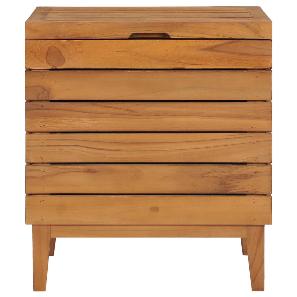 Laundry Basket Solid Teak Wood