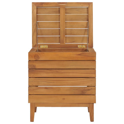 Laundry Basket Solid Teak Wood
