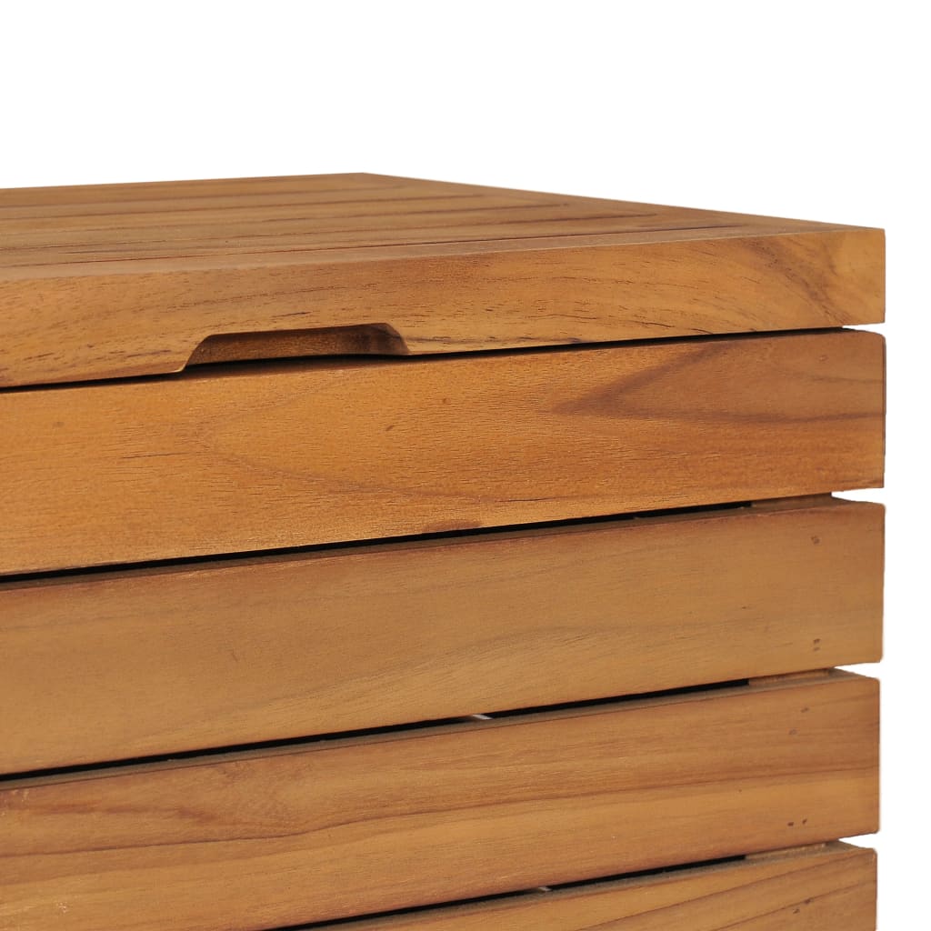 Laundry Basket Solid Teak Wood
