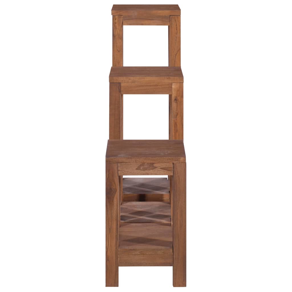 Plant Stands 3 Pcs Solid Teak Wood