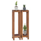 Plant Stands 3 Pcs Solid Teak Wood