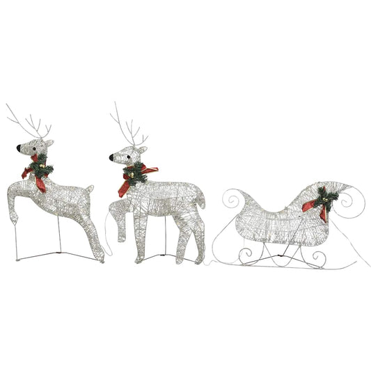 Reindeer & Sleigh Christmas Decoration 60 Leds Outdoor