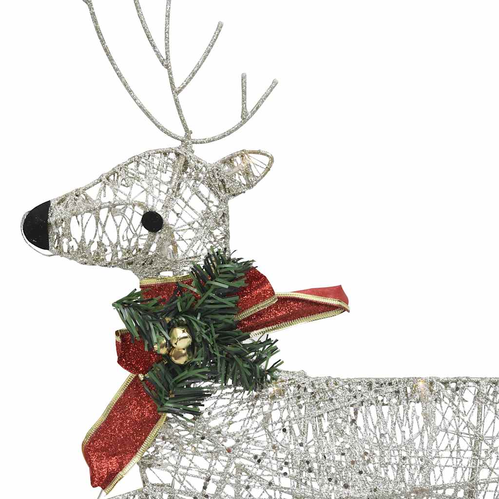 Reindeer & Sleigh Christmas Decoration 60 Leds Outdoor
