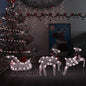 Reindeer & Sleigh Christmas Decoration 60 Leds Outdoor