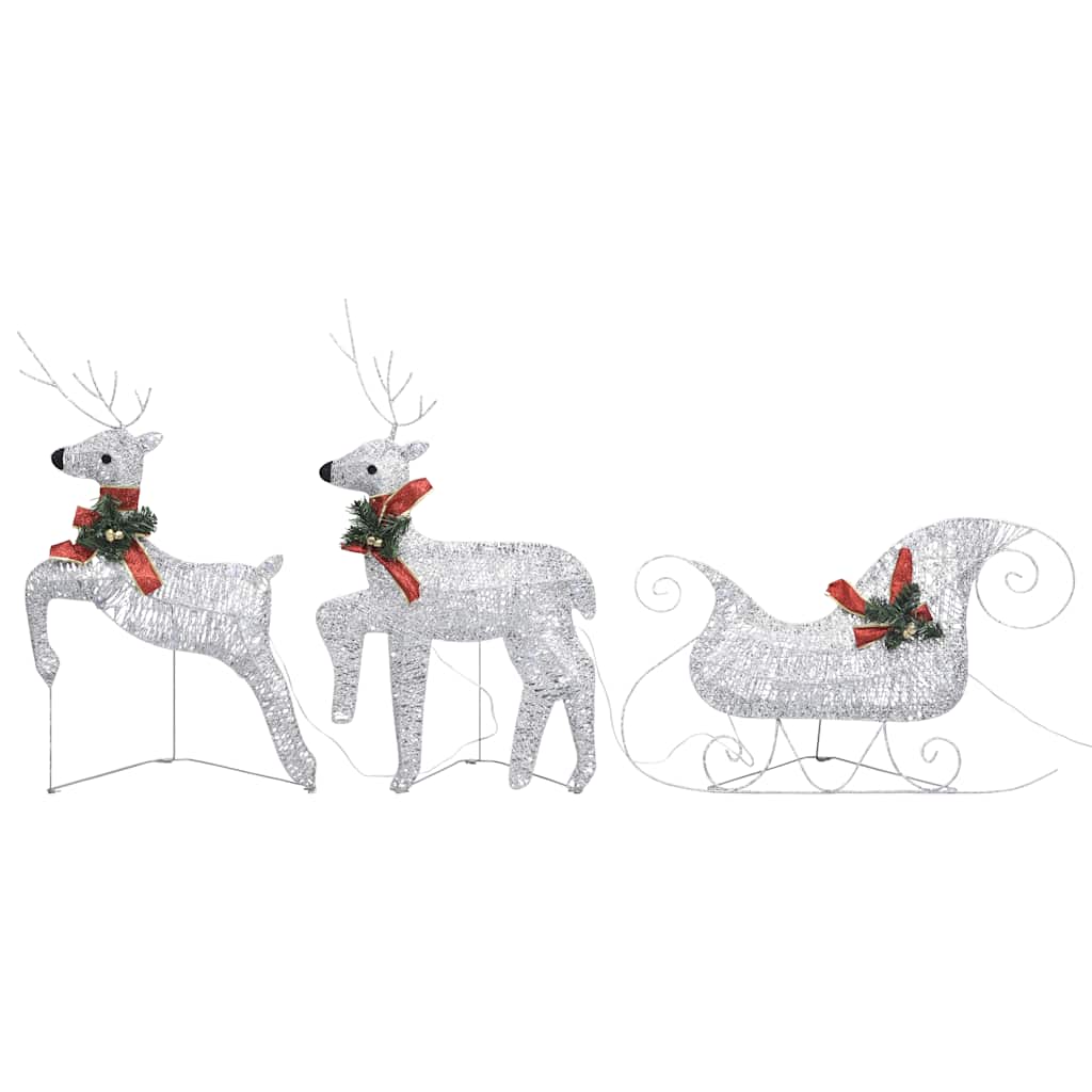Reindeer & Sleigh Christmas Decoration 60 Leds Outdoor