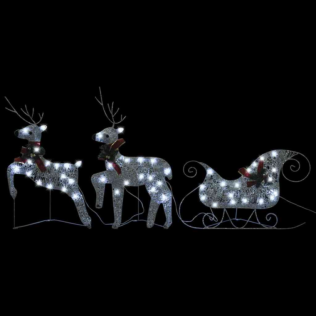 Reindeer & Sleigh Christmas Decoration 60 Leds Outdoor