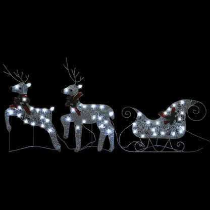 Reindeer & Sleigh Christmas Decoration 60 Leds Outdoor