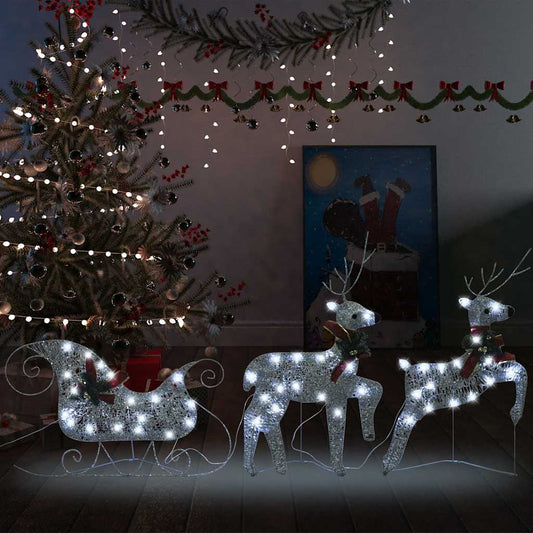 Reindeer & Sleigh Christmas Decoration 60 Leds Outdoor