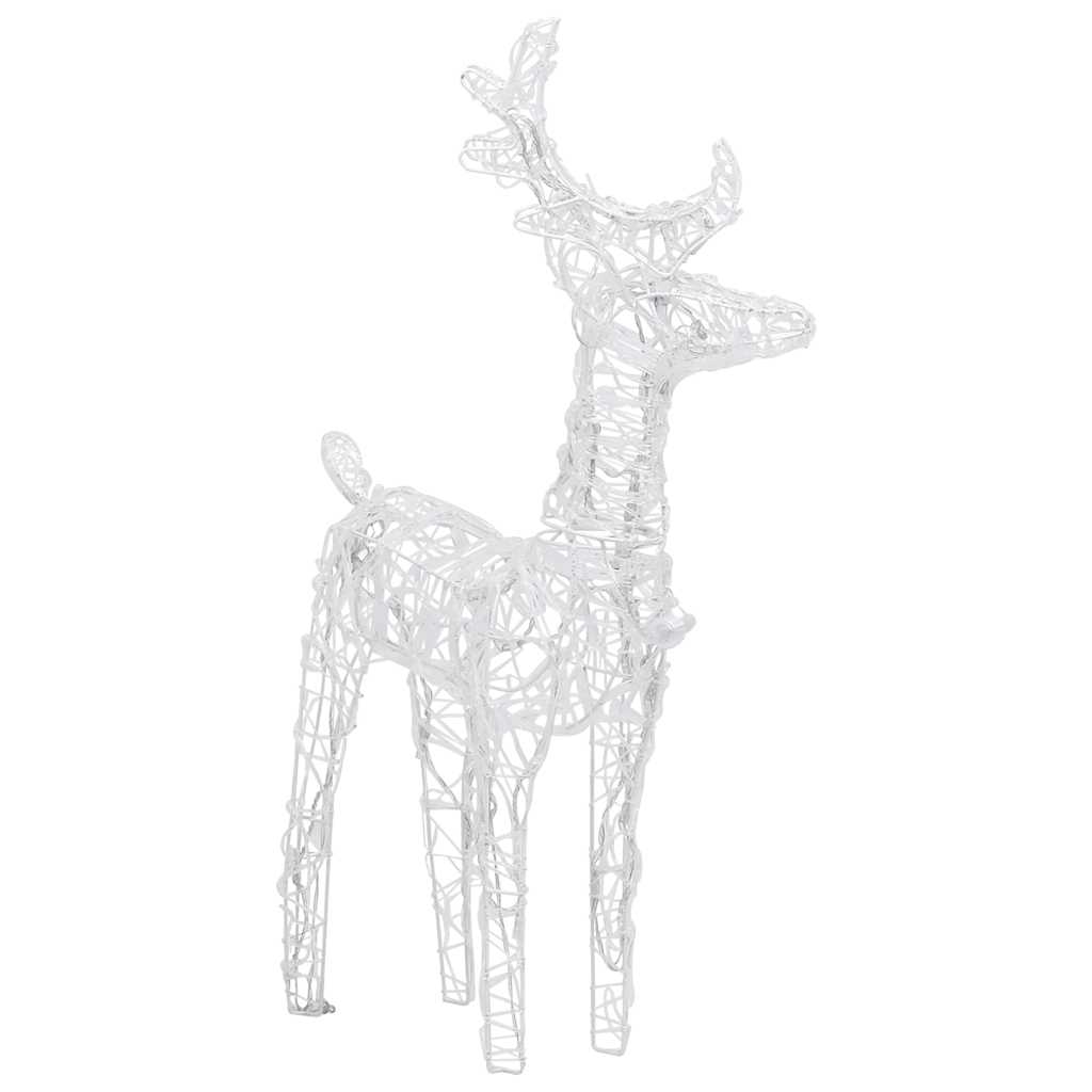 Reindeers & Sleigh Christmas Decoration 160 Leds 130 Cm Acrylic