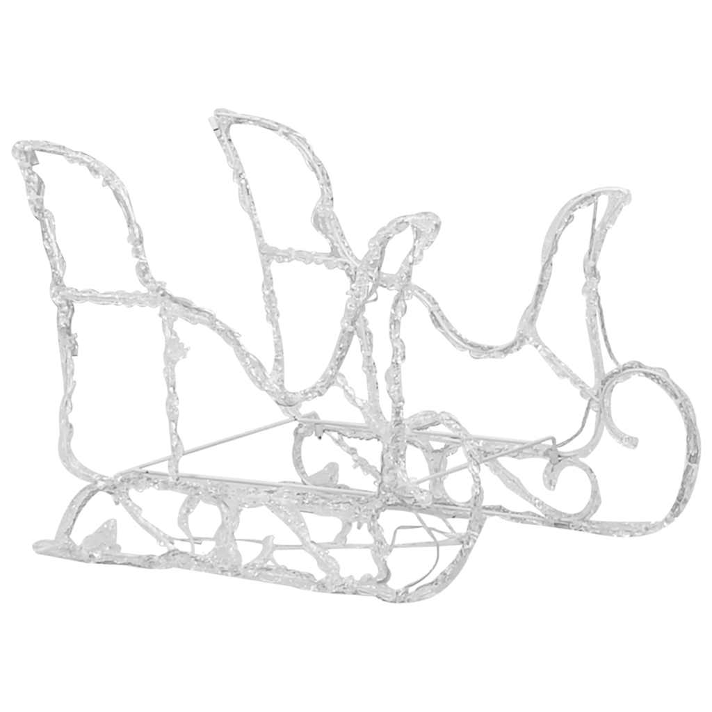 Reindeers & Sleigh Christmas Decoration 160 Leds 130 Cm Acrylic