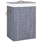 Bamboo Laundry Basket With 2 Sections 72 L