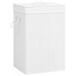 Bamboo Laundry Basket With 2 Sections 72 L