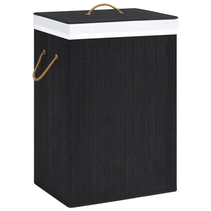 Bamboo Laundry Basket With 2 Sections 72 L