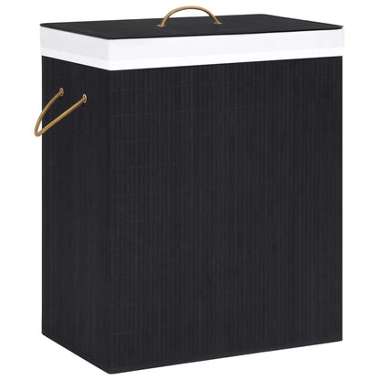 Bamboo Laundry Basket With 2 Sections 72 L
