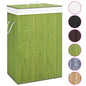 Bamboo Laundry Basket With 2 Sections 72 L